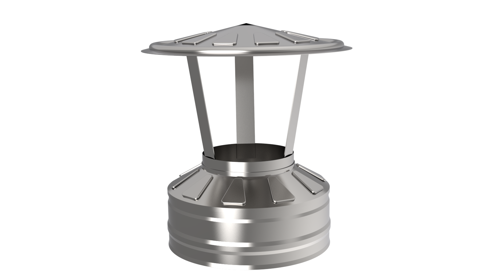 Оголовок ф 150х200, AISI 439/Оц, 0,5мм/0,5мм, (К), тип-2